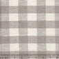 010801T County Check Natural White Quadrille Fabric