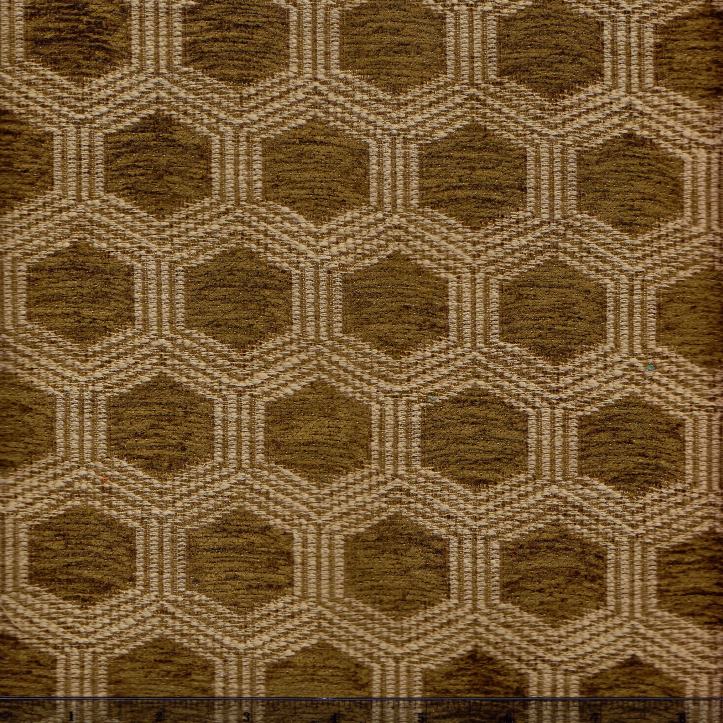 010972T Hexagon Moss Quadrille Fabric