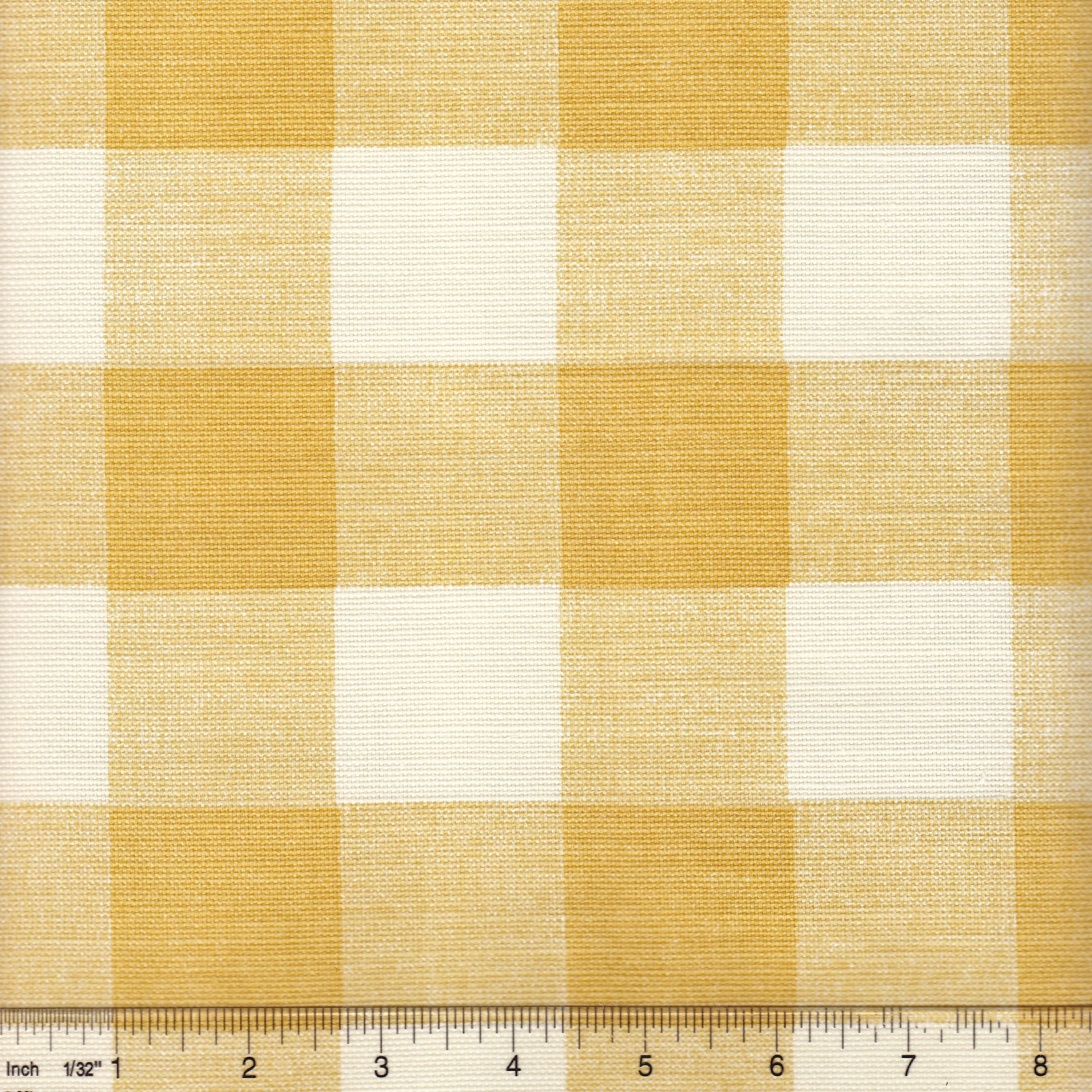 302524F Hingham Plaid Inca Gold on Tint Quadrille Fabric