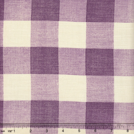 302527F Hingham Plaid Lilac on Tint Quadrille Fabric