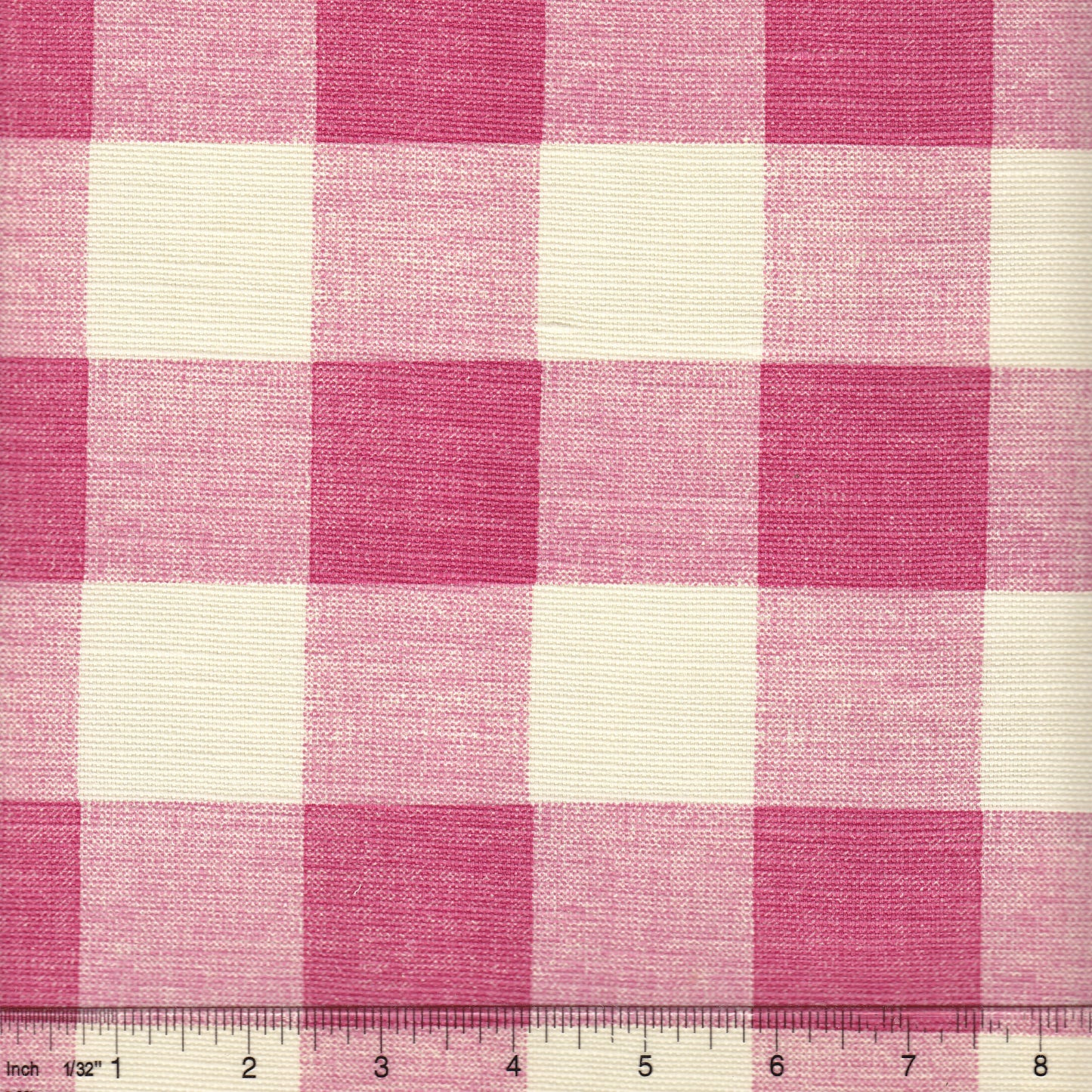 302525F Hingham Plaid Magenta on Tint Quadrille Fabric