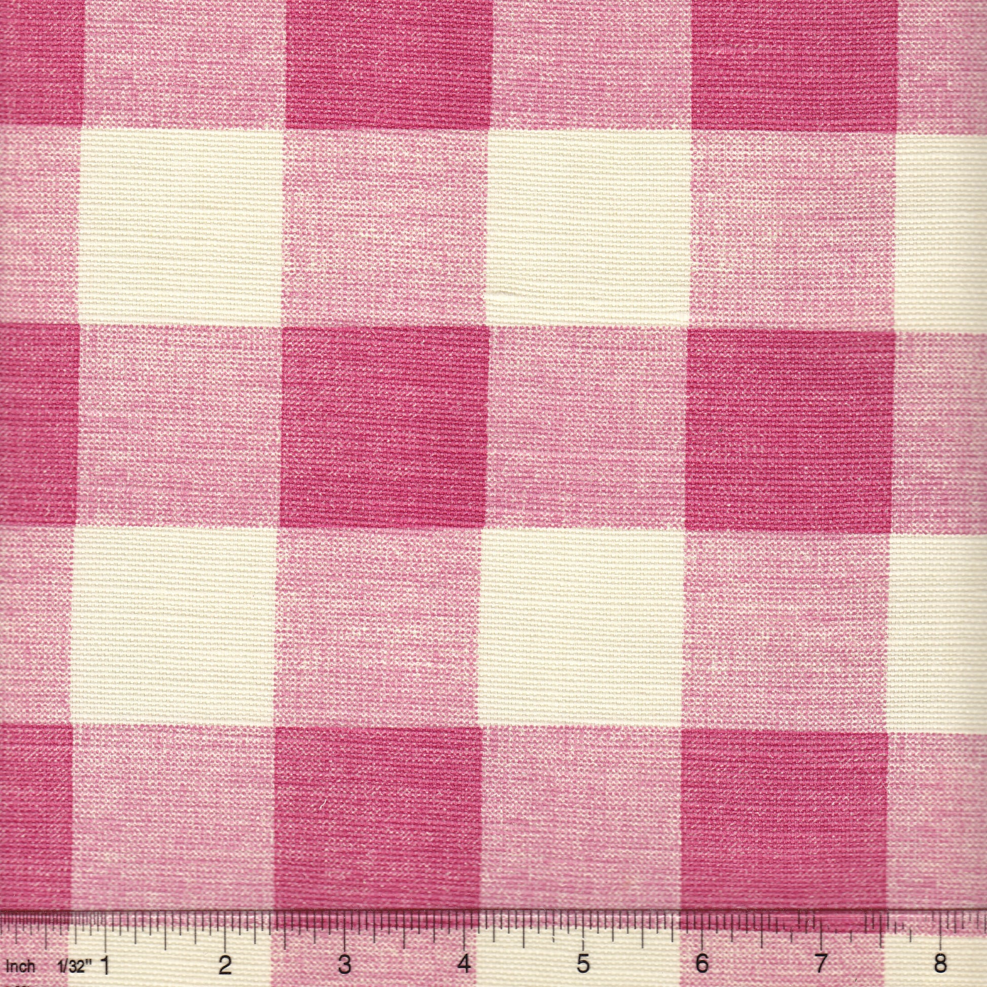 302525F Hingham Plaid Magenta on Tint Quadrille Fabric