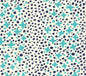 AC220-06 JACKS II Turquoise Navy Dots on Tint Quadrille Fabric