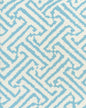 6620-04W JAVA GRANDE Turquoise on White Quadrille Fabric