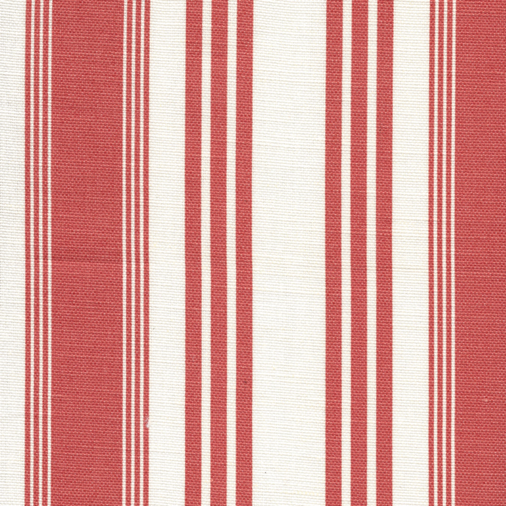 302741F Lane Stripe New Shrimp on Tint Quadrille Fabric