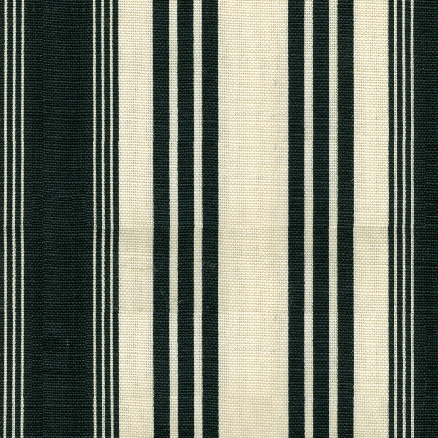 302742F Lane Stripe Noir on Tinted Quadrille Fabric