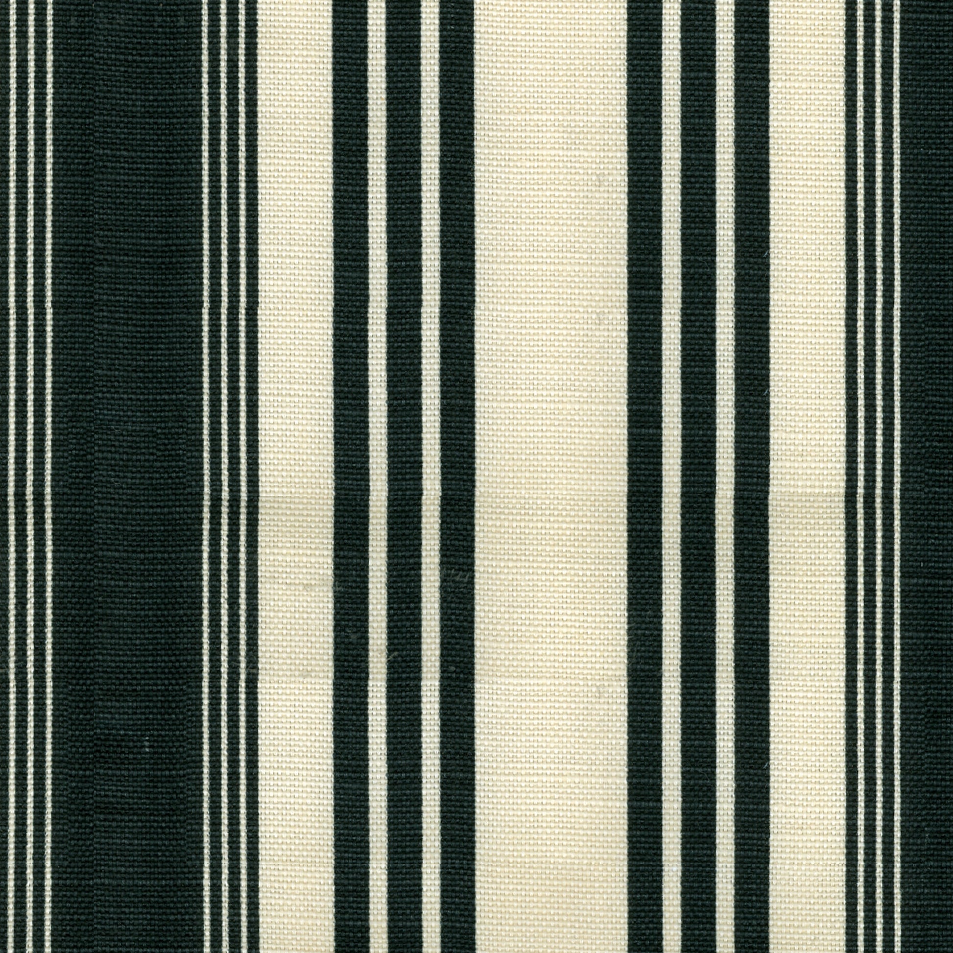 302742F Lane Stripe Noir on Tinted Quadrille Fabric