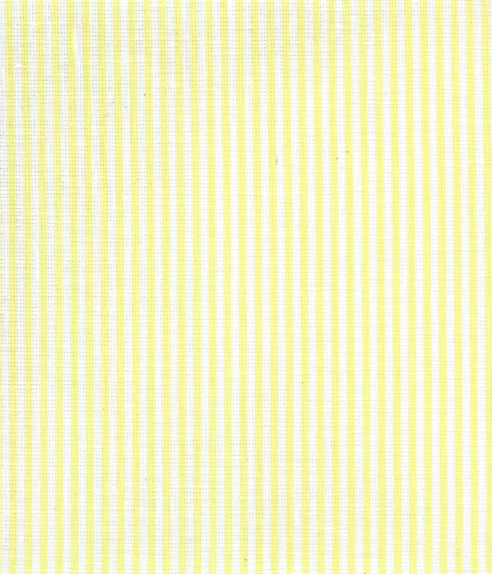 6920W-16 LILA STRIPE Soft Chartreuse on White Linen Quadrille Fabric