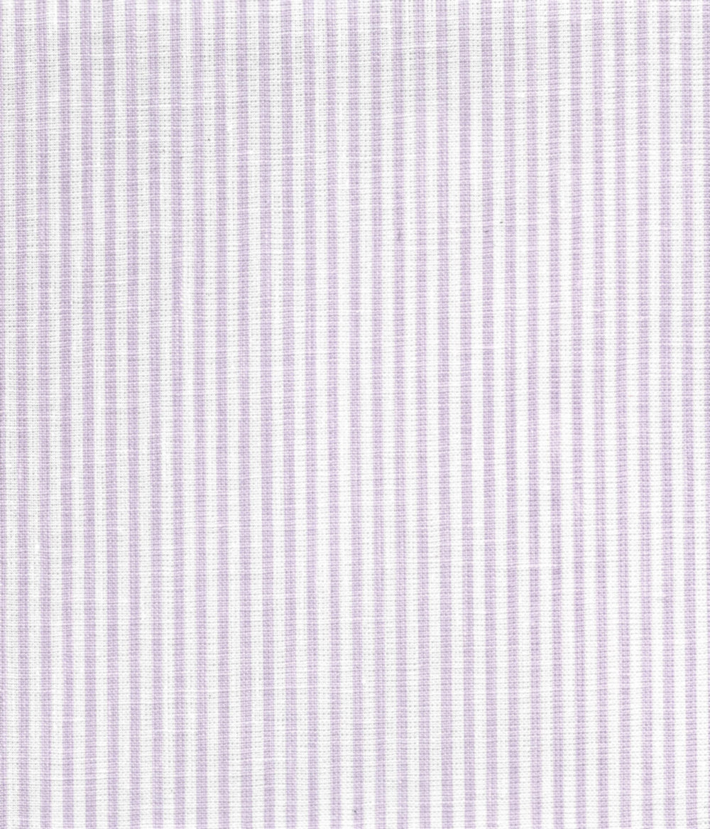 6920W-14 LILA STRIPE Soft Lavender on White Linen Quadrille Fabric