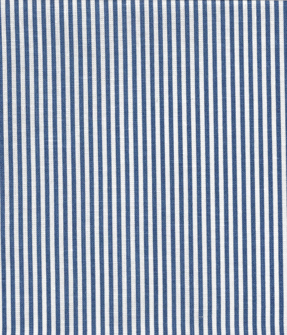 6930W-17 LULU STRIPE Navy on White Linen Quadrille Fabric