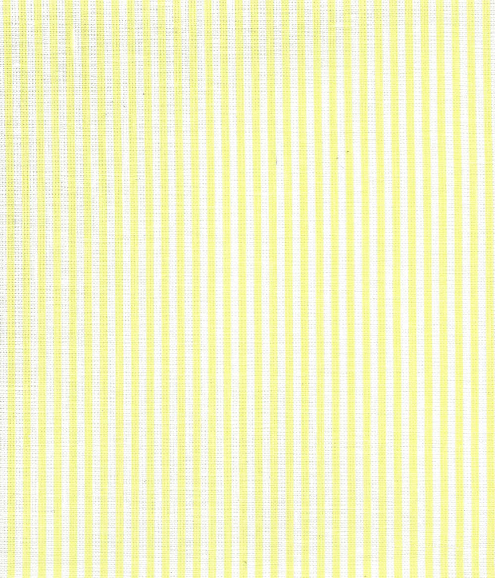 6930W-16 LULU STRIPE Soft Chartreuse on White Linen Quadrille Fabric