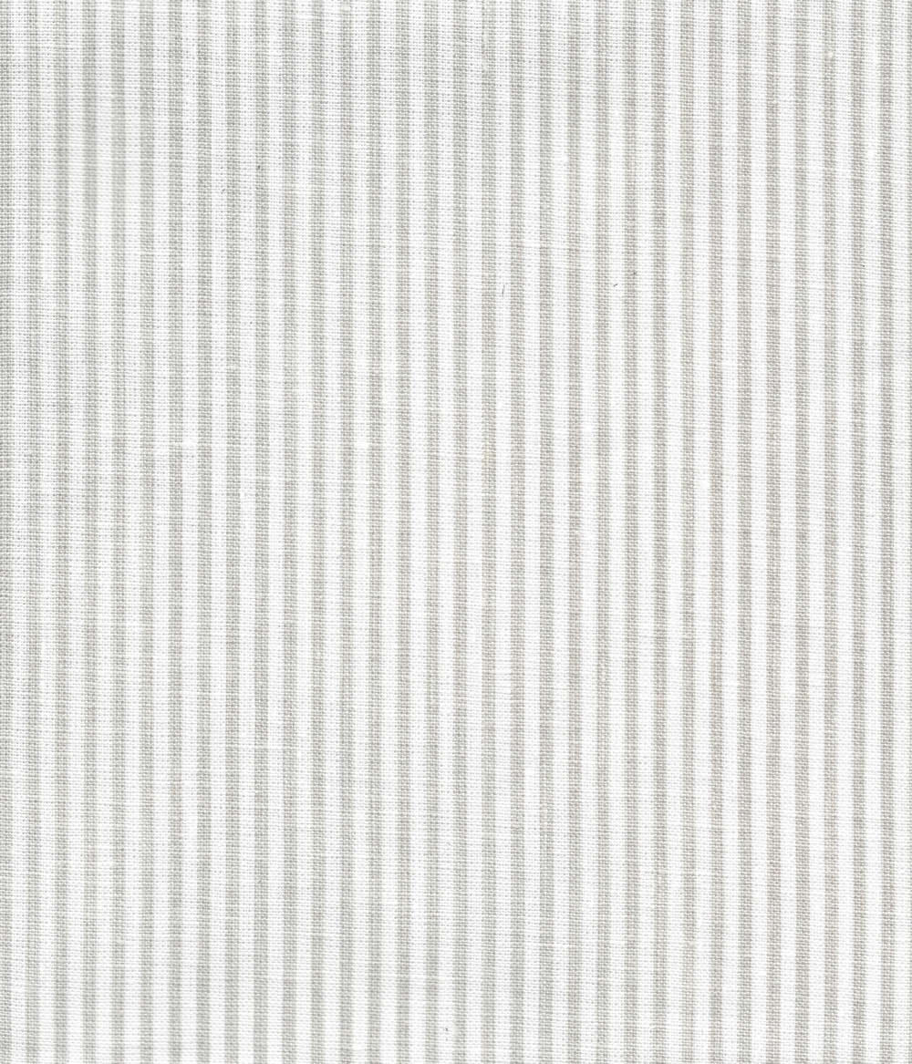 6930W-13 LULU STRIPE Soft Gray on White Linen Quadrille Fabric