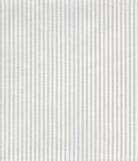 6930W-13 LULU STRIPE Soft Gray on White Linen Quadrille Fabric