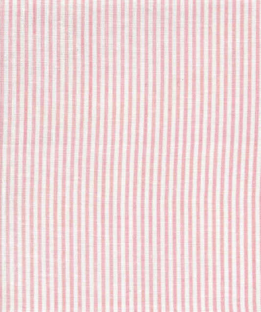 6930W-15 LULU STRIPE Soft Pink on White Linen Quadrille Fabric