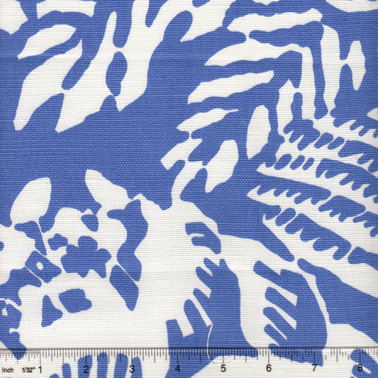 2340-14 MACAMBO Royal Blue on White Custom Only Quadrille Fabric