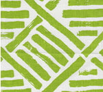 6750W-12 MACOCO II Dark Lime on White Quadrille Fabric