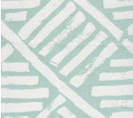 6760W-11 MACOCO REVERSE Aqua on White Quadrille Fabric