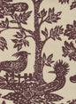 302450T-07 Magic Garden Brown on Tan Quadrille Fabric