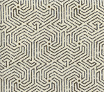 2510L-07 MAZE Brown on Tint Quadrille Fabric