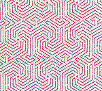 2510L-02 MAZE Magenta on Tint Quadrille Fabric