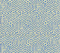 2510L-05 MAZE New Navy on Tint Quadrille Fabric