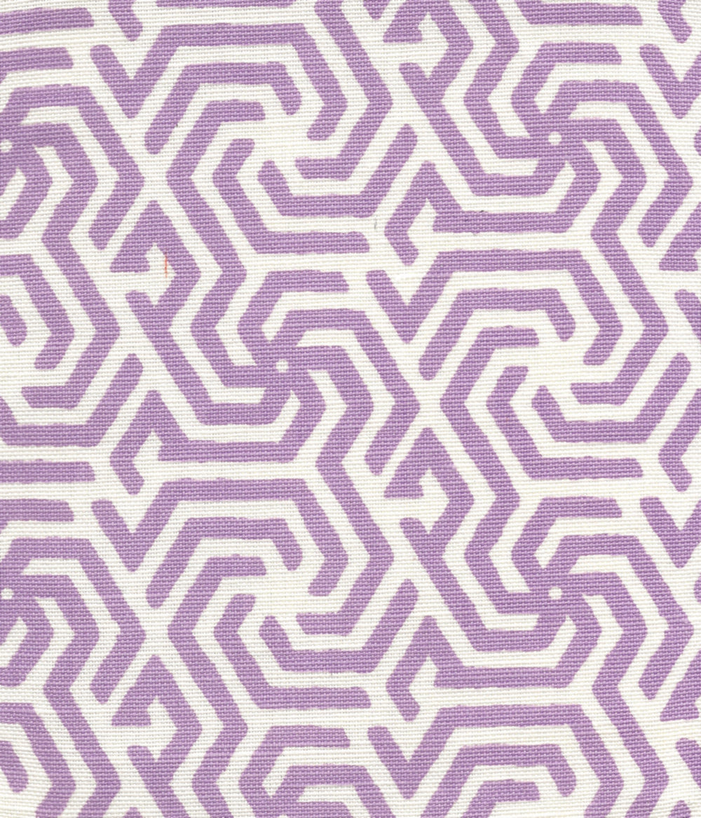 2525R-04 MAZE REVERSE ONE COLOR Lilac on Tint Quadrille Fabric