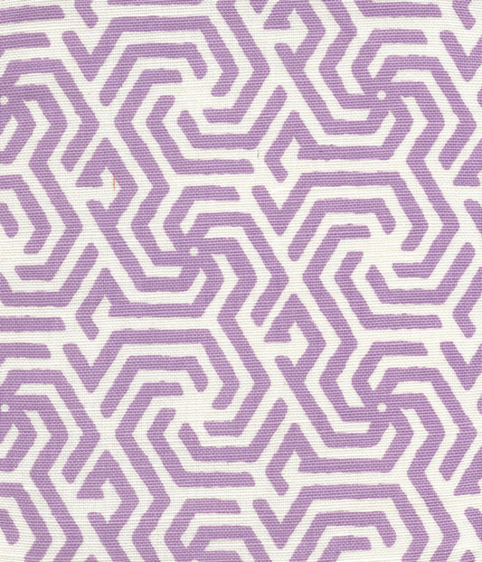 2525R-04 MAZE REVERSE ONE COLOR Lilac on Tint Quadrille Fabric