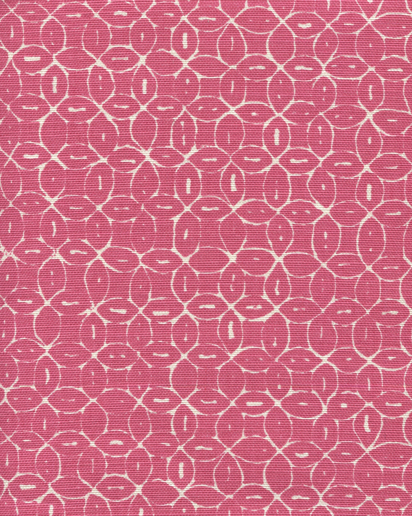 6455-14 MELONG BATIK REVERSE Magenta on Tint Quadrille Fabric