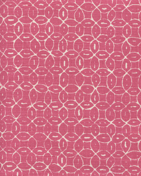 6455-14 MELONG BATIK REVERSE Magenta on Tint Quadrille Fabric