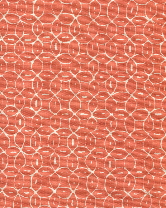 6455-15 MELONG BATIK REVERSE Orange on Tint Quadrille Fabric