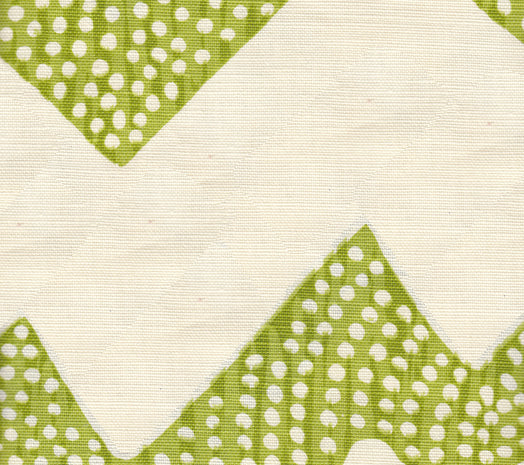AC720-09 MOJAVE ZIG ZAG Chartreuse on Tint Quadrille Fabric