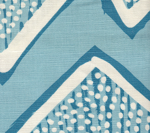 AC250-07 MONTECITO Turquoise on Tint Quadrille Fabric