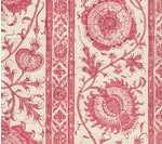 302891FC Palampore Stripe Multi Pinks on Cream Quadrille Fabric