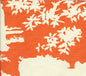 301988F PARADISE BACKGROUND Orange on Tint Quadrille Fabric