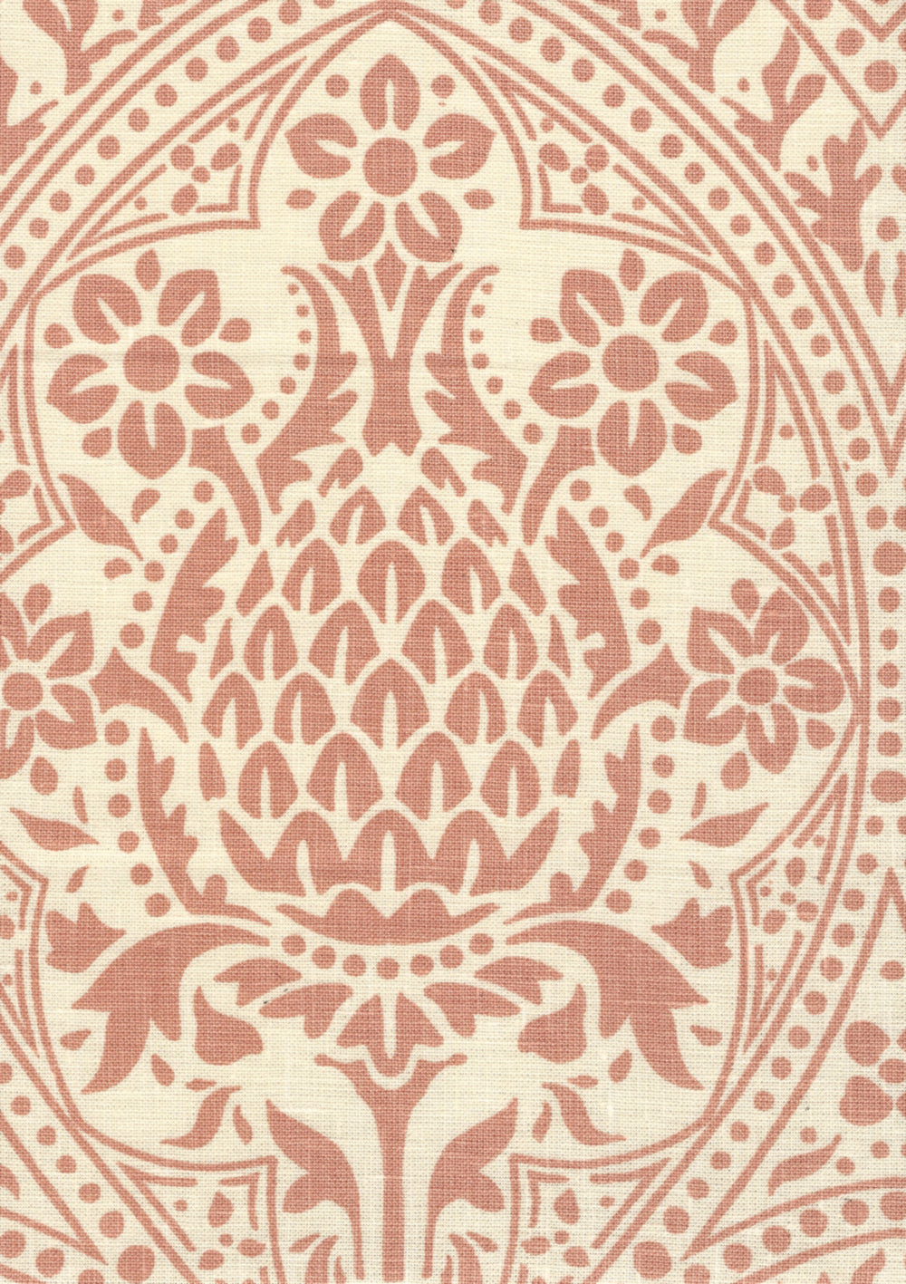 302131F PINA Terracotta on Tint Quadrille Fabric