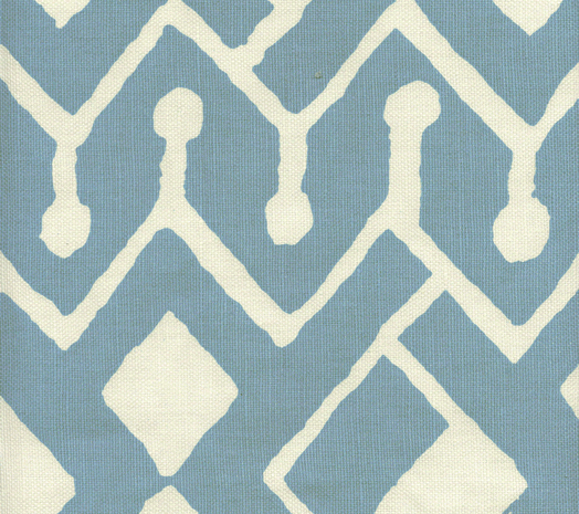 AC107-14 SAHARA French Blue on Tint Quadrille Fabric