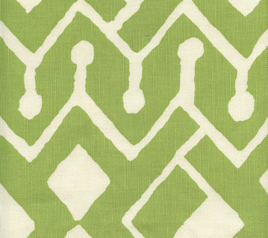 AC107-32 SAHARA Jungle Green on Tint Quadrille Fabric