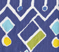 AC117-04W SAHARA MULTI COLOR Navy Blues Yellow Lime on White Quadrille Fabric