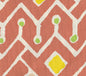 AC117-03 SAHARA MULTI COLOR Terracotta Purple Yellow Lime on Tint Quadrille Fabric