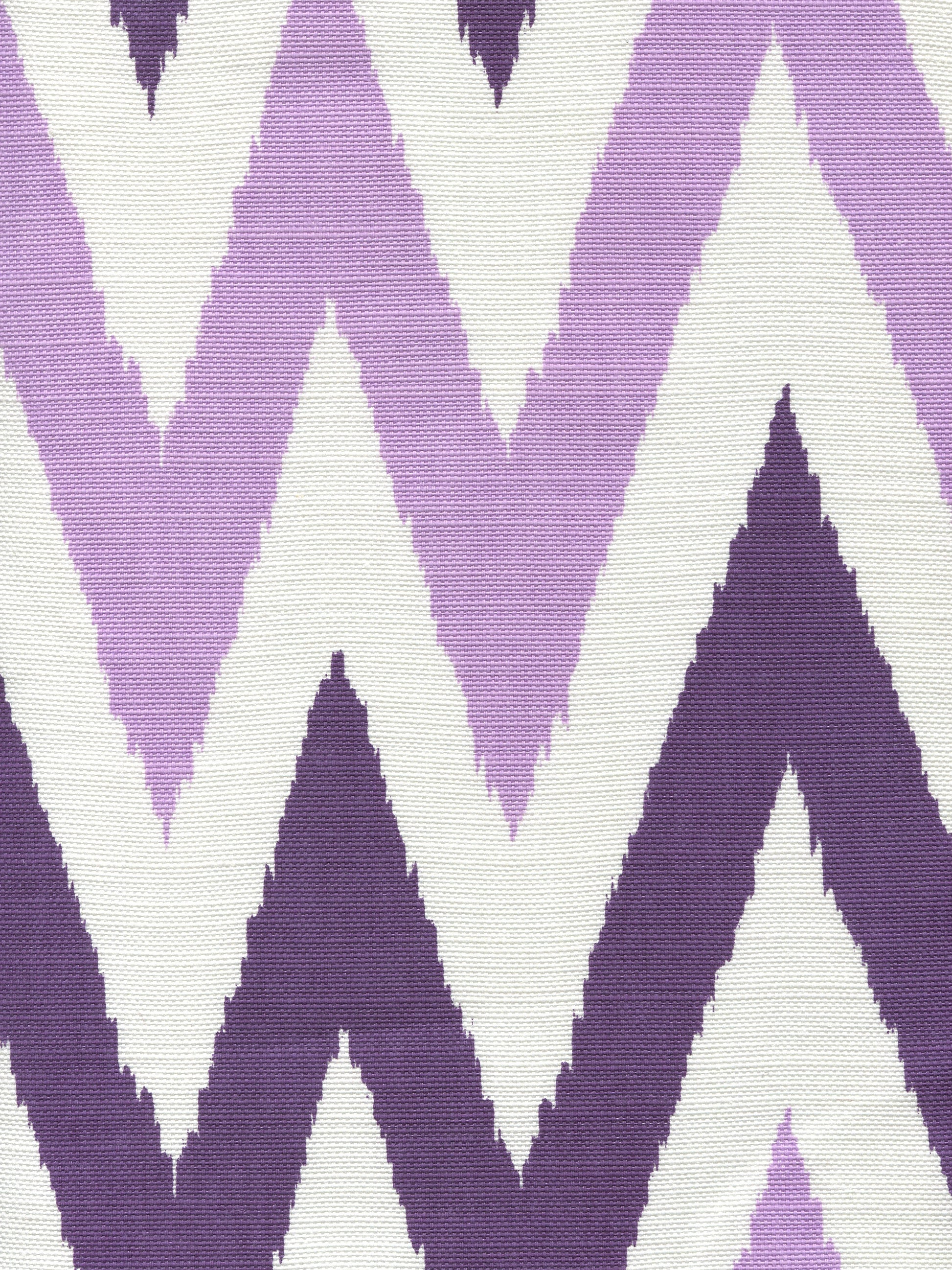 306025F TASHKENT II SMALL SCALE Purple Lilac on White Quadrille Fabric