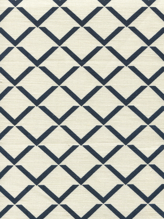 302332F Terrace Grande Navy on Tint Quadrille Fabric