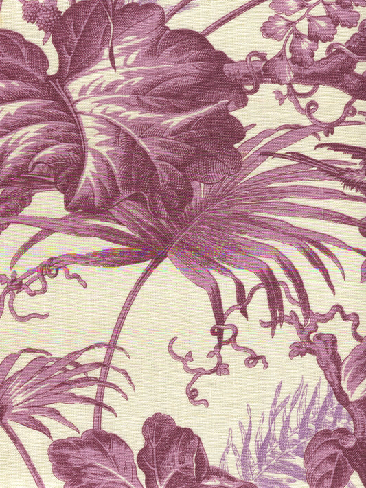 306193F Tropique Multi Purple on Tint Quadrille Fabric