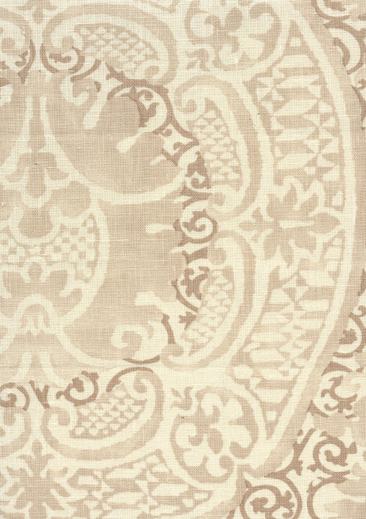 302201F VENETO Taupe on Tint Quadrille Fabric