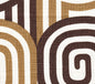 AC210-16 WAVELENGTH Browns on Oyster Quadrille Fabric