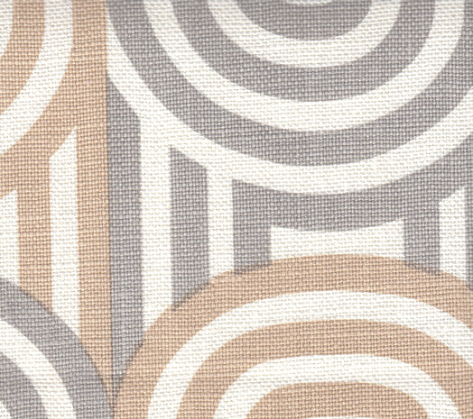 AC210-19 WAVELENGTH Pale Grey Pale Taupe on Oyster Quadrille Fabric