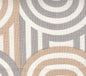 AC210-19 WAVELENGTH Pale Grey Pale Taupe on Oyster Quadrille Fabric