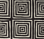 6175-25 ZIGGURAT REVERSE Black on Tint Custom Only Quadrille Fabric