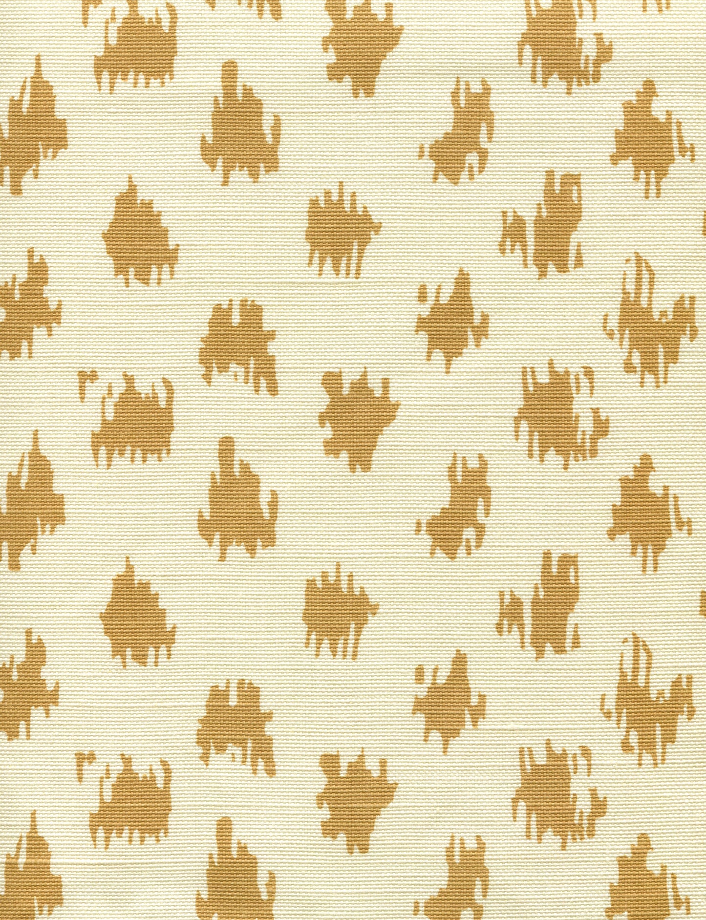 7340-04T ZIZI SPOT Camel on Tint Quadrille Fabric