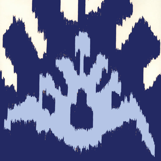 302830W-05WP KAZAK New Navy Denim Blue Quadrille Wallpaper