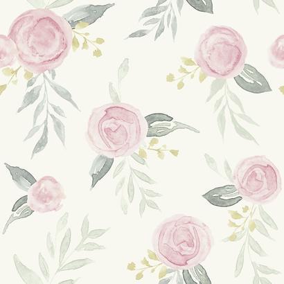 MK1125 Watercolor Roses York Wallpaper